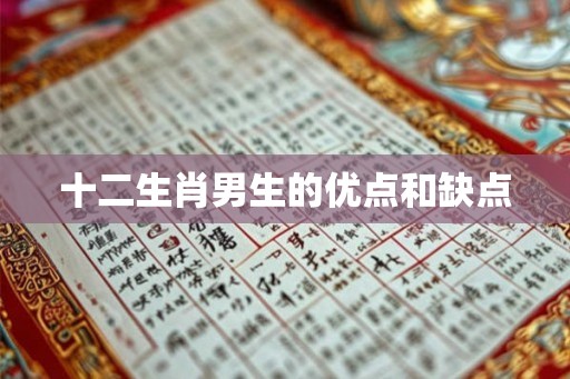 十二生肖男生的优点和缺点
