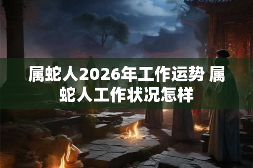 属蛇人2026年工作运势 属蛇人工作状况怎样