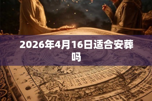 2026年4月16日适合安葬吗