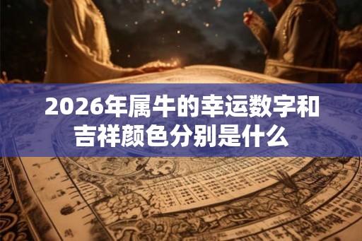 2026年属牛的幸运数字和吉祥颜色分别是什么