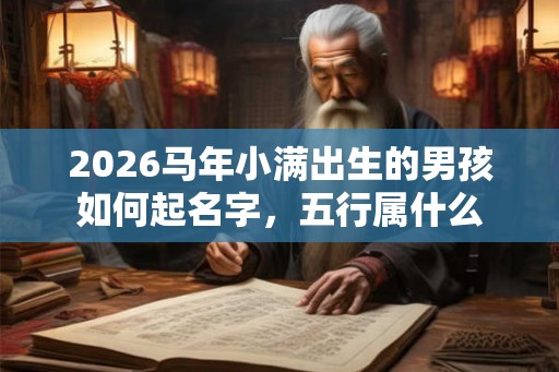 2026马年小满出生的男孩如何起名字,五行属什么 2026马年小满出生的男孩如何起名字,五行属什么