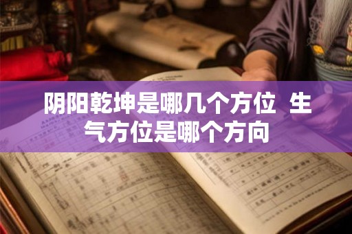 阴阳乾坤是哪几个方位  生气方位是哪个方向