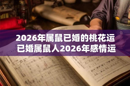 2026年属鼠已婚的桃花运 已婚属鼠人2026年感情运势如何 2026年属鼠已婚的桃花运 已婚属鼠人2026年感情运势如何
