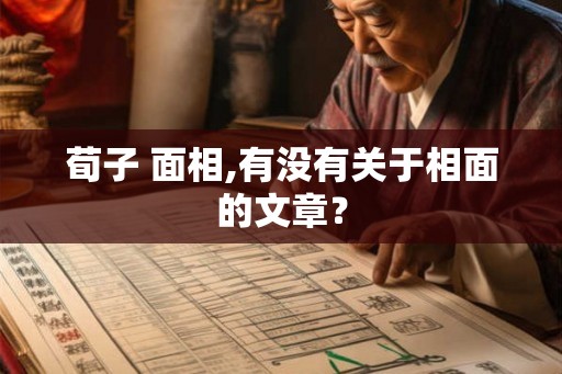 荀子 面相,有没有关于相面的文章？