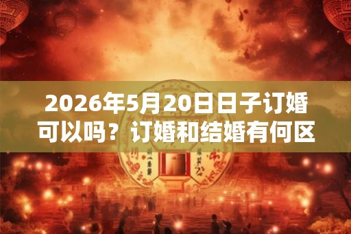 2026年5月20日日子订婚可以吗？订婚和结婚有何区别？