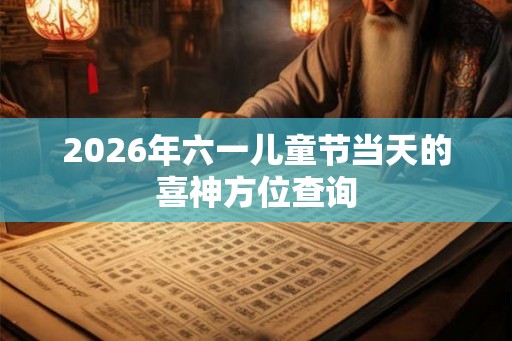 2026年六一儿童节当天的喜神方位查询