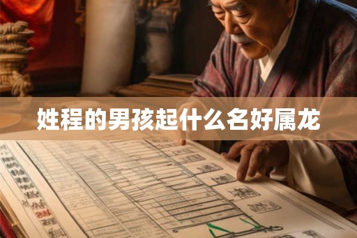 姓程的男孩起什么名好属龙
