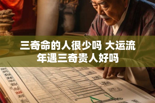 三奇命的人很少吗 大运流年遇三奇贵人好吗