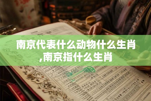 南京代表什么动物什么生肖,南京指什么生肖