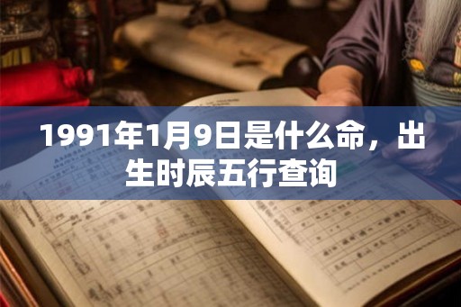 1991年1月9日是什么命，出生时辰五行查询