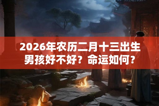 2026年农历二月十三出生男孩好不好？命运如何？
