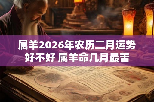 属羊2026年农历二月运势好不好 属羊命几月最苦