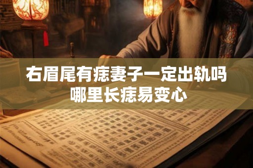 右眉尾有痣妻子一定出轨吗 哪里长痣易变心