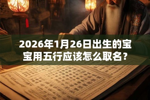 2026年1月26日出生的宝宝用五行应该怎么取名？
