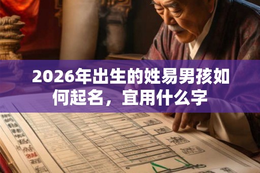 2026年出生的姓易男孩如何起名，宜用什么字