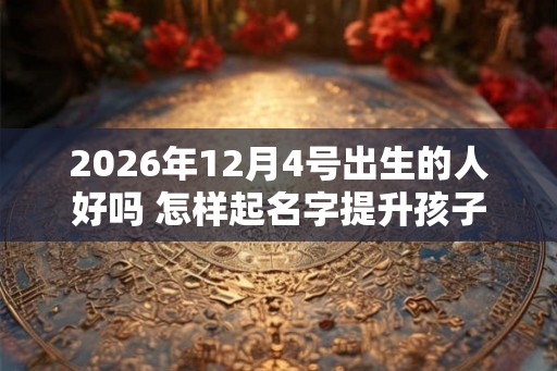 2026年12月4号出生的人好吗 怎样起名字提升孩子终生运势