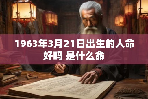 1963年3月21日出生的人命好吗 是什么命