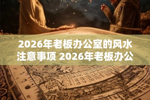 2026年老板办公室的风水注意事项 2026年老板办公室应注意哪些风水