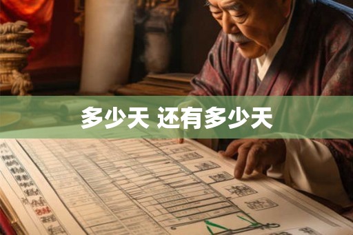 多少天 还有多少天