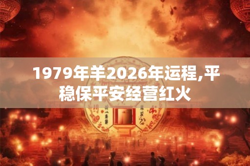 1979年羊2026年运程,平稳保平安经营红火