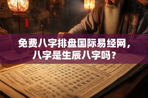 免费八字排盘国际易经网，八字是生辰八字吗？
