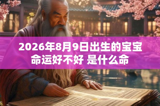 2026年8月9日出生的宝宝命运好不好 是什么命