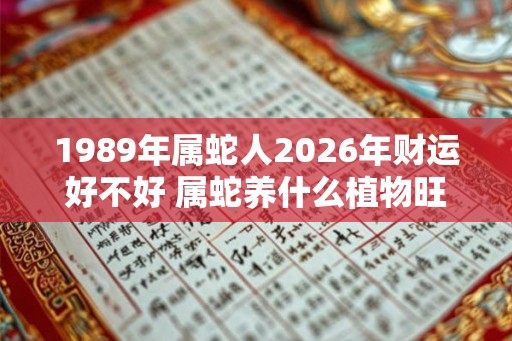 1989年属蛇人2026年财运好不好 属蛇养什么植物旺财