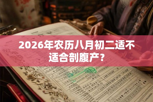 2026年农历八月初二适不适合剖腹产？