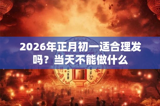2026年正月初一适合理发吗？当天不能做什么