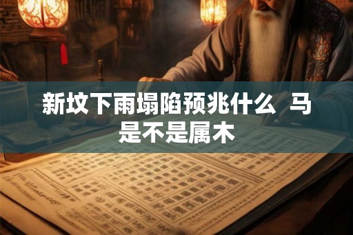 新坟下雨塌陷预兆什么  马是不是属木