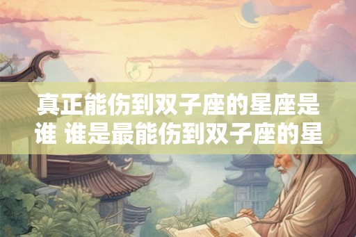 真正能伤到双子座的星座是谁 谁是最能伤到双子座的星座 真正能伤到双子座的星座是谁 谁是最能伤到双子座的星座