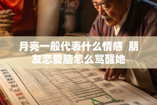月亮一般代表什么情感  朋友恋爱脑怎么骂醒她