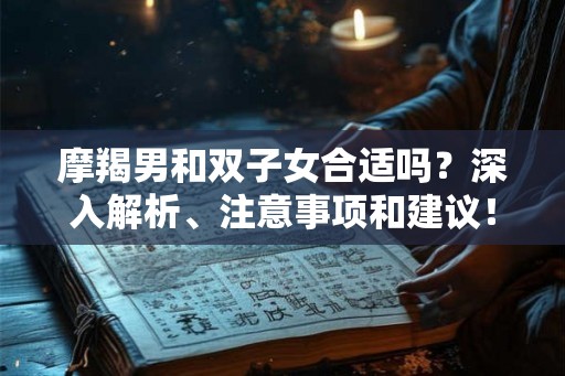 摩羯男和双子女合适吗？深入解析、注意事项和建议！