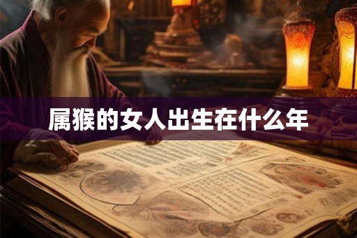 属猴的女人出生在什么年