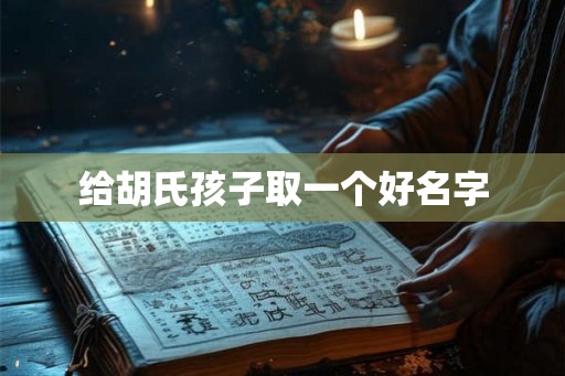 给胡氏孩子取一个好名字