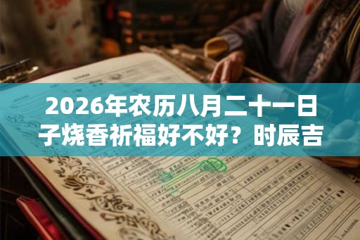2026年农历八月二十一日子烧香祈福好不好？时辰吉凶如何？