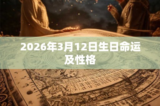 2026年3月12日生日命运及性格