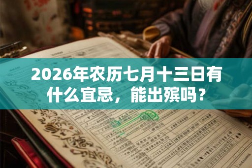 2026年农历七月十三日有什么宜忌，能出殡吗？
