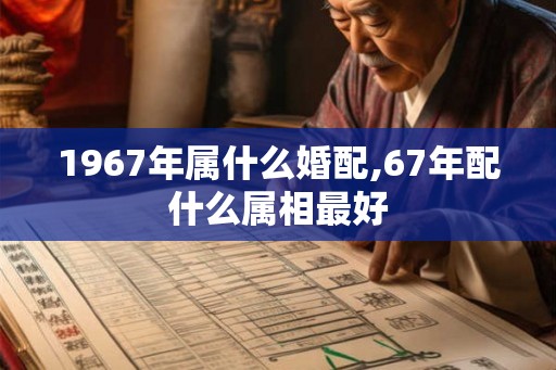 1967年属什么婚配,67年配什么属相最好