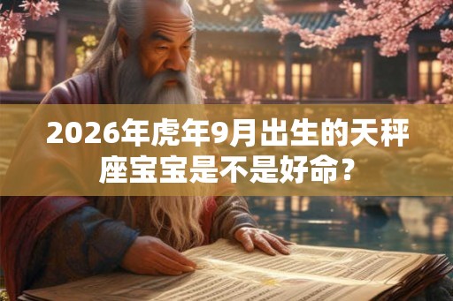 2026年虎年9月出生的天秤座宝宝是不是好命？