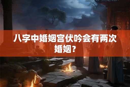 八字中婚姻宫伏吟会有两次婚姻？