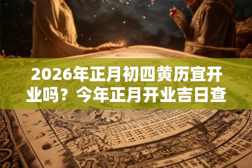 2026年正月初四黄历宜开业吗?今年正月开业吉日查询 2026年正月初四黄历宜开业吗?今年正月开业吉日查询