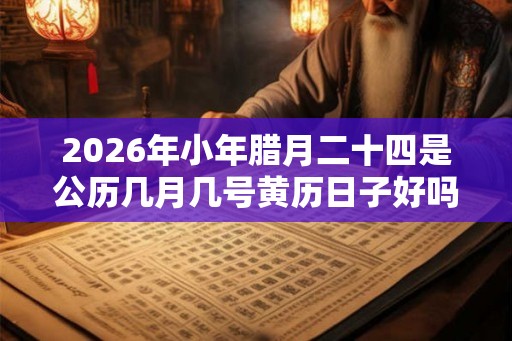 2026年小年腊月二十四是公历几月几号黄历日子好吗？