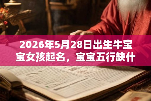 2026年5月28日出生牛宝宝女孩起名，宝宝五行缺什么？