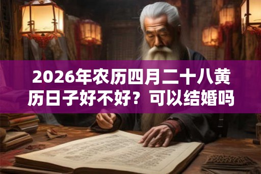 2026年农历四月二十八黄历日子好不好？可以结婚吗？