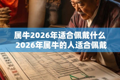 属牛2026年适合佩戴什么 2026年属牛的人适合佩戴什么