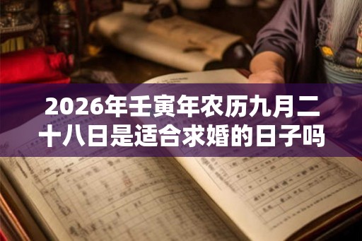 2026年壬寅年农历九月二十八日是适合求婚的日子吗? 2026年壬寅年农历九月二十八日是适合求婚的日子吗?