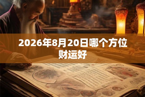 2026年8月20日哪个方位财运好