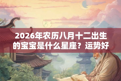 2026年农历八月十二出生的宝宝是什么星座？运势好不好？