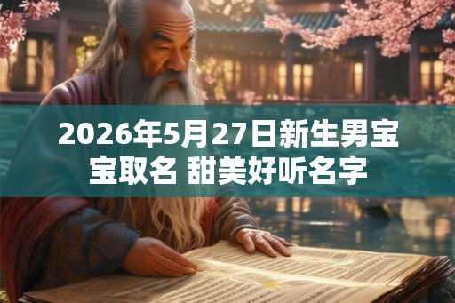 2026年5月27日新生男宝宝取名 甜美好听名字 2026年5月27日新生男宝宝取名 甜美好听名字